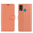 For Huawei Honor 9X lite Litchi Texture Horizontal Flip Protective Case with Holder & Card Slots & Wallet(Brown)