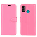 For Huawei Honor 9X lite Litchi Texture Horizontal Flip Protective Case with Holder & Card Slots & Wallet(Rose red)