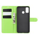 For Huawei Honor 9X lite Litchi Texture Horizontal Flip Protective Case with Holder & Card Slots & Wallet(Green)