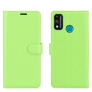 For Huawei Honor 9X lite Litchi Texture Horizontal Flip Protective Case with Holder & Card Slots & Wallet(Green)
