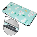 For iPhone 6SPlus/6Plus Chrysanthemum Pattern TPU+PC Four-corner Shockproof Protective Case with Holder(Chrysanthemum)