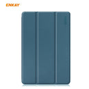 For Samsung Galaxy Tab S6 Lite P610 / P615 / Tab S6 Lite 2022 / P613 / P619 ENKAY Leather Smart Tablet Case with Pen Slot(Dark Blue)