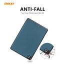 For Samsung Galaxy Tab S6 Lite P610 / P615 / Tab S6 Lite 2022 / P613 / P619 ENKAY Leather Smart Tablet Case with Pen Slot(Dark Blue)