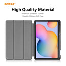 For Samsung Galaxy Tab S6 Lite P610 / P615 / Tab S6 Lite 2022 / P613 / P619 ENKAY Leather Smart Tablet Case with Pen Slot(Dark Blue)