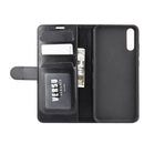 For Wiko view 4/ 4 lite R64 Texture Single Horizontal Flip Protective Case with Holder & Card Slots & Wallet& Photo Frame(Black)