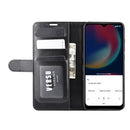 For Wiko view 4/ 4 lite R64 Texture Single Horizontal Flip Protective Case with Holder & Card Slots & Wallet& Photo Frame(Black)