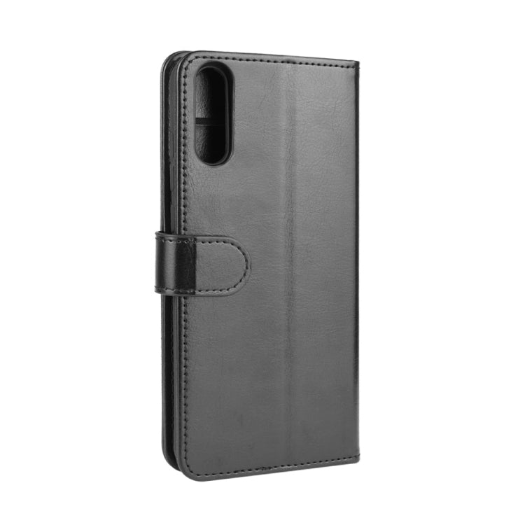 For Wiko view 4/ 4 lite R64 Texture Single Horizontal Flip Protective Case with Holder & Card Slots & Wallet& Photo Frame(Black)