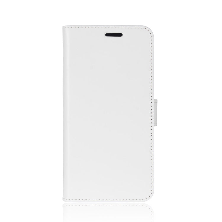For Wiko view 4/ 4 lite R64 Texture Single Horizontal Flip Protective Case with Holder & Card Slots & Wallet& Photo Frame(White)