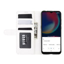 For Wiko view 4/ 4 lite R64 Texture Single Horizontal Flip Protective Case with Holder & Card Slots & Wallet& Photo Frame(White)