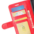 For Wiko view 4/ 4 lite R64 Texture Single Horizontal Flip Protective Case with Holder & Card Slots & Wallet& Photo Frame(Red)