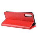 For Wiko view 4/ 4 lite R64 Texture Single Horizontal Flip Protective Case with Holder & Card Slots & Wallet& Photo Frame(Red)