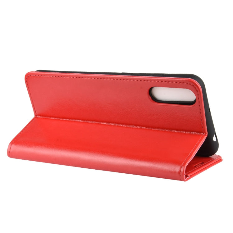 For Wiko view 4/ 4 lite R64 Texture Single Horizontal Flip Protective Case with Holder & Card Slots & Wallet& Photo Frame(Red)