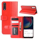 For Wiko view 4/ 4 lite R64 Texture Single Horizontal Flip Protective Case with Holder & Card Slots & Wallet& Photo Frame(Red)