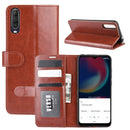 For Wiko view 4/ 4 lite R64 Texture Single Horizontal Flip Protective Case with Holder & Card Slots & Wallet& Photo Frame(Brown)