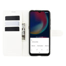 For Wiko view 4/ 4 lite Litchi Texture Horizontal Flip Protective Case with Holder & Card Slots & Wallet(White)