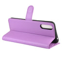 For Wiko view 4/ 4 lite Litchi Texture Horizontal Flip Protective Case with Holder & Card Slots & Wallet(Purple)