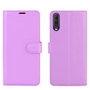 For Wiko view 4/ 4 lite Litchi Texture Horizontal Flip Protective Case with Holder & Card Slots & Wallet(Purple)