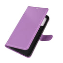 For Wiko view 4/ 4 lite Litchi Texture Horizontal Flip Protective Case with Holder & Card Slots & Wallet(Purple)