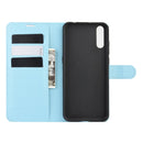 For Wiko view 4/ 4 lite Litchi Texture Horizontal Flip Protective Case with Holder & Card Slots & Wallet(Blue)