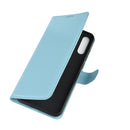 For Wiko view 4/ 4 lite Litchi Texture Horizontal Flip Protective Case with Holder & Card Slots & Wallet(Blue)