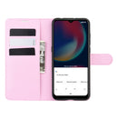 For Wiko view 4/ 4 lite Litchi Texture Horizontal Flip Protective Case with Holder & Card Slots & Wallet(Pink)