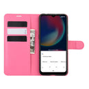 For Wiko view 4/ 4 lite Litchi Texture Horizontal Flip Protective Case with Holder & Card Slots & Wallet(Rose red)