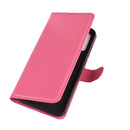 For Wiko view 4/ 4 lite Litchi Texture Horizontal Flip Protective Case with Holder & Card Slots & Wallet(Rose red)