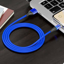 3A USB to USB-C / Type-C Fast Charging + 480Mbps Data Transmission Mobile Phone Magnetic Suction Fast Charging Data Cable, Cable Length: 2m(Blue)