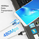 3A USB to USB-C / Type-C Fast Charging + 480Mbps Data Transmission Mobile Phone Magnetic Suction Fast Charging Data Cable, Cable Length: 2m(Blue)