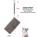 For Xiaomi Redmi 10X (4G) / Note 9 Cute Cat and Dog Embossed Horizontal Flip Leather Case with Bracket / Card Slot / Wallet / Lanyard(Grey)