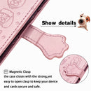For Xiaomi Redmi 10X (4G) / Note 9 Cute Cat and Dog Embossed Horizontal Flip Leather Case with Bracket / Card Slot / Wallet / Lanyard(Rose Gold)