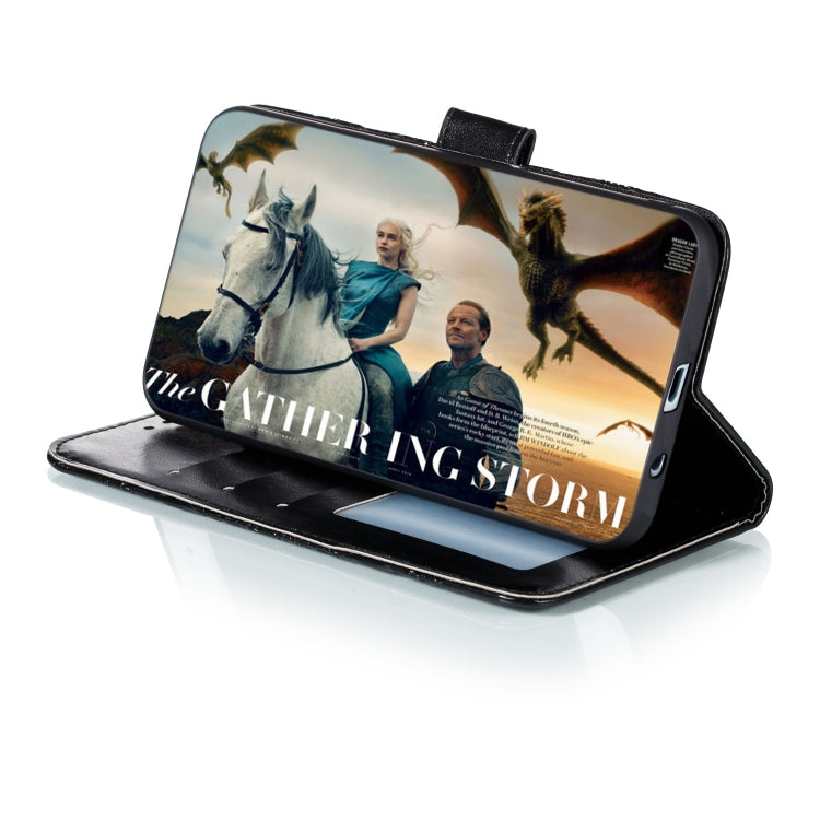 For Motorola Moto E6S 2020 Mandala Embossing Pattern Horizontal Flip Leather Case with Holder & Card Slots & Wallet & Photo Frame & Lanyard(Black)