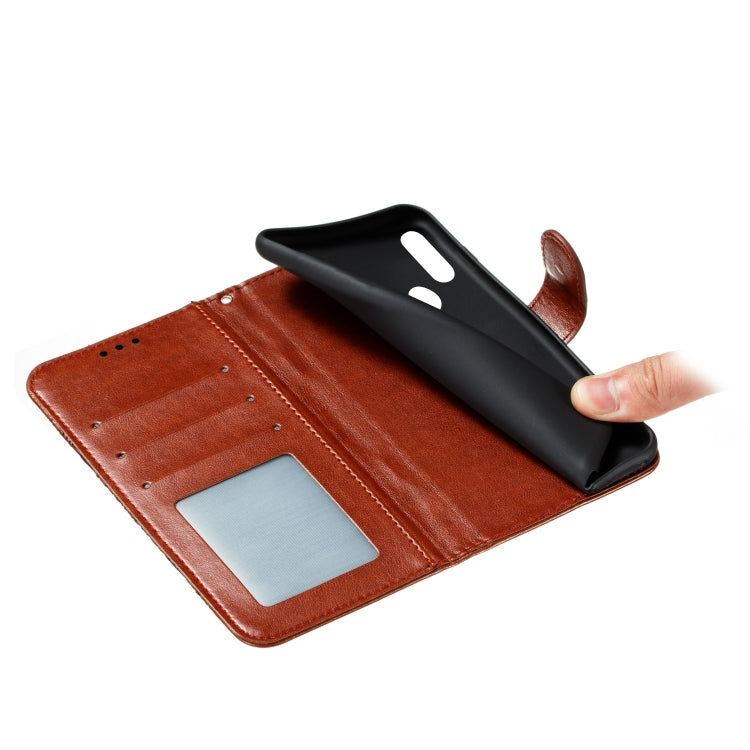 For Motorola Moto E6S 2020 Mandala Embossing Pattern Horizontal Flip Leather Case with Holder & Card Slots & Wallet & Photo Frame & Lanyard(Brown)