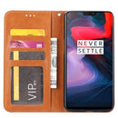 Knead Skin Texture Horizontal Flip Leather Case for OnePlus 7 Pro, with Photo Frame & Holder & Card Slots & Wallet(Black)
