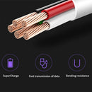 5A USB to USB-C / Type-C Flash Charging Data Cable, Cable Length: 2m