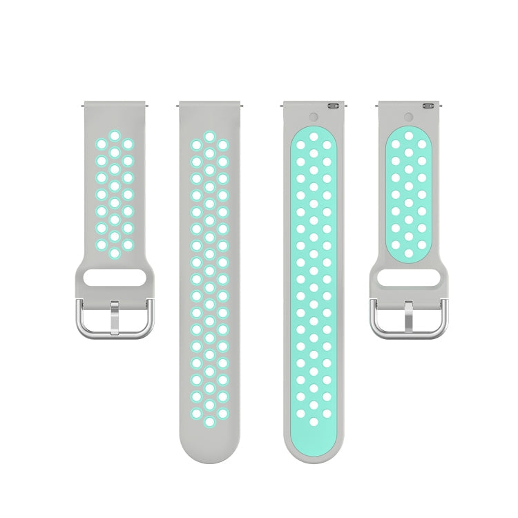 22mm For Huawei Watch GT2e/GT/GT2 46MM Fashion Inner Buckle Silicone Watch Band(Grey duck)