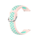 22mm For Huawei Watch GT2e/GT/GT2 46MM Fashion Inner Buckle Silicone Watch Band(Light pink teal)