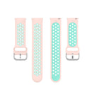 22mm For Huawei Watch GT2e/GT/GT2 46MM Fashion Inner Buckle Silicone Watch Band(Light pink teal)