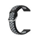 22mm For Huawei Watch GT2e/GT/GT2 46MM Fashion Inner Buckle Silicone Watch Band(Black grey)