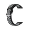 22mm For Huawei Watch GT2e/GT/GT2 46MM Fashion Inner Buckle Silicone Watch Band(Black grey)