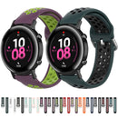 22mm For Huawei Watch GT2e/GT/GT2 46MM Fashion Inner Buckle Silicone Watch Band(Purple green)