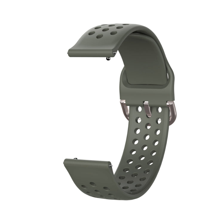 22mm For Huawei watch GT2e/GT/GT2 46MM Inner Buckle Breathable Watch Band(Gray)