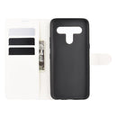 For LG K61 Litchi Texture Horizontal Flip Protective Case with Holder & Card Slots & Wallet(White)