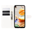 For LG K61 Litchi Texture Horizontal Flip Protective Case with Holder & Card Slots & Wallet(White)