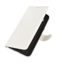 For LG K61 Litchi Texture Horizontal Flip Protective Case with Holder & Card Slots & Wallet(White)