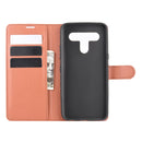 For LG K61 Litchi Texture Horizontal Flip Protective Case with Holder & Card Slots & Wallet(Brown)