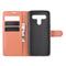 For LG K61 Litchi Texture Horizontal Flip Protective Case with Holder & Card Slots & Wallet(Brown)