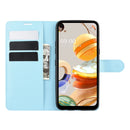 For LG K61 Litchi Texture Horizontal Flip Protective Case with Holder & Card Slots & Wallet(Blue)