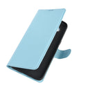 For LG K61 Litchi Texture Horizontal Flip Protective Case with Holder & Card Slots & Wallet(Blue)