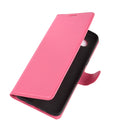 For LG K61 Litchi Texture Horizontal Flip Protective Case with Holder & Card Slots & Wallet(Rose red)